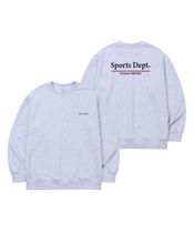 FCMM Sportsdet Fluffy Logo Sweatshirt Silver Gray