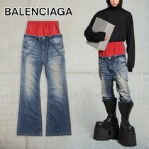 【BALENCIAGA】ブラック の メンズ Layered ジーンズ