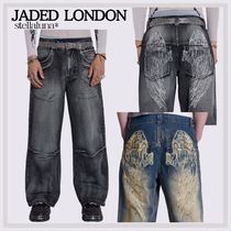 送関込 JADED LONDON Black Ethereal Colossus ジーンズ デニム