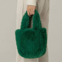 【molliolli】COYA25 fur tote bag トートバッグ