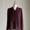 I AM MARI ブラウス・シャツ I AM MARI Bow tie frill-line chiffon blouse 4BNY471(9)