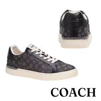 COACH クリップ ロートップ スニーカー シグネチャー ジャカード