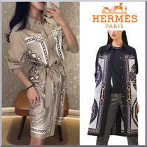 《新作★日本未入荷★》HERMES カレイドスコープ ベルトドレス