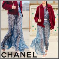 【CHANEL】プリント シフォン ロングスカート＊24/25 クルーズ