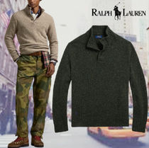 大人気【Ralph Lauren】Speckled Wool-Blend Mockneck セーター