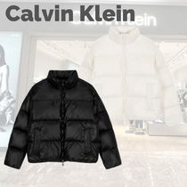 関税込★★VIP【Calvin Klein】Stand Collar Glossy Down Jacket