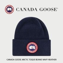 【CANADA GOOSE】 ARCTIC TOQUE BEANIE NAVY HEATHER ★人気