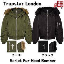 ≪Trapstar London≫ Script Fur Hood Bomber ＊送料無料