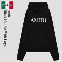 Amiri Black Hoodie With Logo