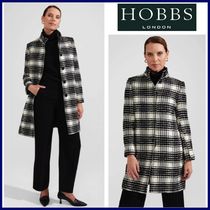 キャサリン妃愛用!!【HOBBS】知的シックに♪英国チェックコート