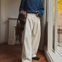 2plan パンツ 【2plan】Matty Wool Deep Tuck Wide Slacks(8)