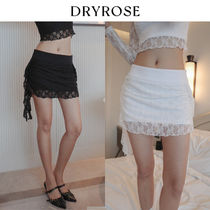 ★韓国人気★DRYROSE★FLOWER LACE SHIRRING SKIRT