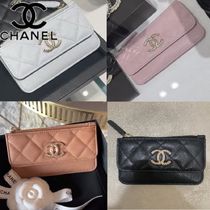 【可愛いカラー】CHANEL カードケース コインケース ミニ 財布