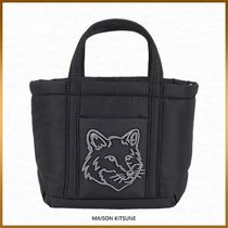 【MAISON KITSUNE】フォックスヘッド ミニトートバッグ Black