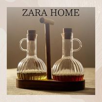 【ZARA HOME】ガラス ウッド オイルボトル セット