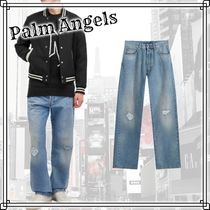 Palm Angels★Monogram Loose Fit Jeans