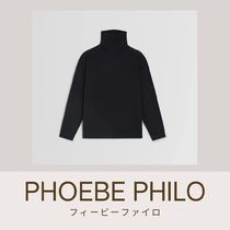 [PHOEBE PHILO]RELAXED LONG SLEEVE JERSEY black cotton jersey