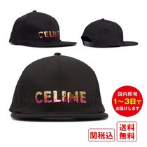 関税・送料込 CELINE スパンコール エンブロイダリー キャップ