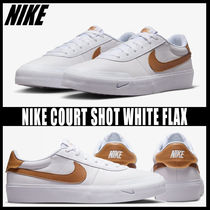 ◆正規品◆NIKE COURT SHOT WHITE FLAX◆関税/送料無料◆人気◆