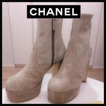 【厚底ヒールでスタイルアップ♡】CHANEL ショートブーツ