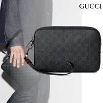 25新作 GUCCI GG ポーチ ブラックGGスプリーム ミニバッグ