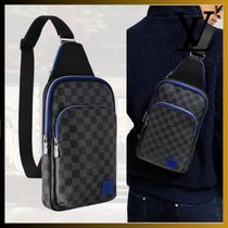 【機能的で便利 /青】Louis Vuitton スリングバッグ アベニュー