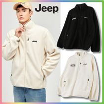 [JEEP]★M-Logo Rainbow Label Half Neck Fleece Zip-Up★Uni