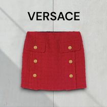 【VERSACE】ヘリテージツイードペンシルスカート