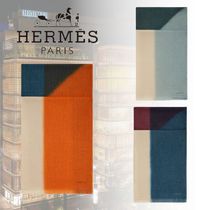 ★オススメ【HERMES】カシミアマフラー Hタングラム