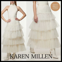 国内発・関税込 KAREN MILLEN*レイヤードチュールロングスカート