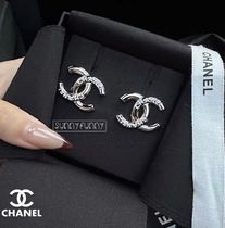 可愛い《25C★》CHANEL ピアス CCロゴ シルバー