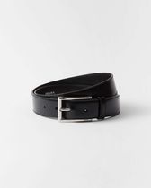 【日本入手困難】プラダ Brushed leather belt ベルト