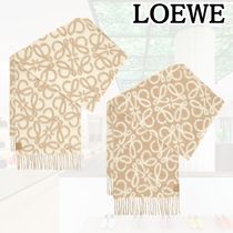 LOEWE*豊かな魅力を*アナグラム マフラー アルパカ&ウール