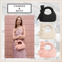 追跡有★Charles＆Keith Delilah ツイスト ソフトトートバッグ