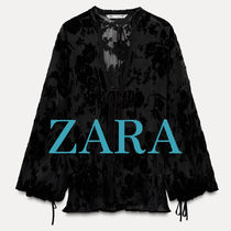 【ZARA】ZW COLLECTION ベルベットブラウス 2731/266