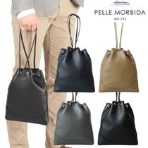 国内直営**PELLE MORBIDA**ドローストリングバッグ