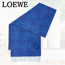 LOEWE*解放感溢れる*アナグラム マフラー ウール&カシミヤ