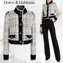 Dolce & Gabbana☆クロップド レーストリム ツイード ジャケット