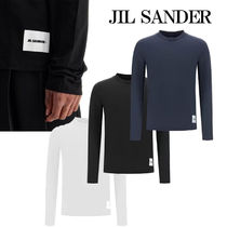 関送込【Jil Sander】裾ロゴパッチ 長袖 Tシャツ 3パック