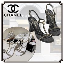 【ゴールドチェーンが可愛い♡】CHANEL サンダル　国内発送