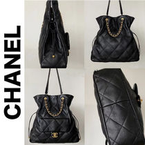 《25C》CHANEL チェーンホーボーバッグ トップハンドル