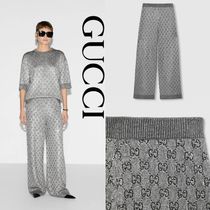 日本未入荷【GUCCI】エンブロイダリー ウール＆カシミア パンツ