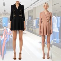 【希少】ELISABETTA FRANCHI ダブルクレープコートドレス