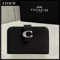 【COACH】Tabby Medium Wallet /Silver/Black