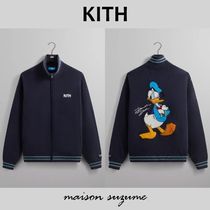 【KITH】Disneyコラボ☆ドナルドダック刺繍フルジップニット