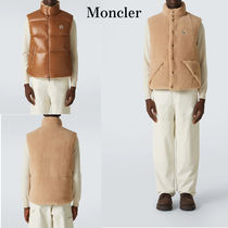 新作 メンズ *Moncler* テディフリースリバーシブルダウンベスト