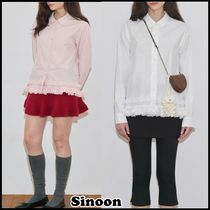 ★早期完売★Sinoon★Logo Frill Collar Shirt★大人気★