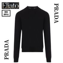 PRADA★Silk crew neck sweater