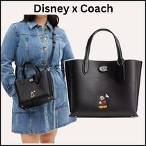 コラボ★Disney x COACH★ Willow トートバッグ 24 ミッキー