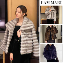 【I AM MARI】Lawford Eco Fur Shawl Collar Jacket